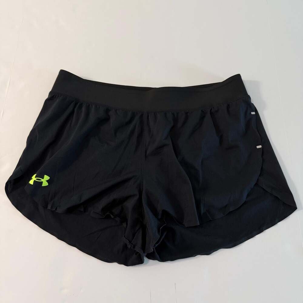 Under Armour Athletic Running Shorts Black Size Large
